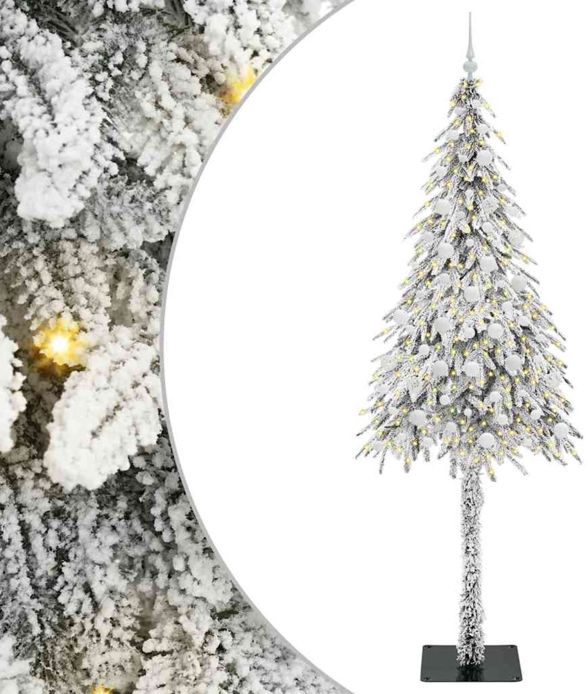 vidaXL Weihnachtsbaum mit 300 LEDs Weiß 210 cm PE und Stahl 3396245 Bild 1