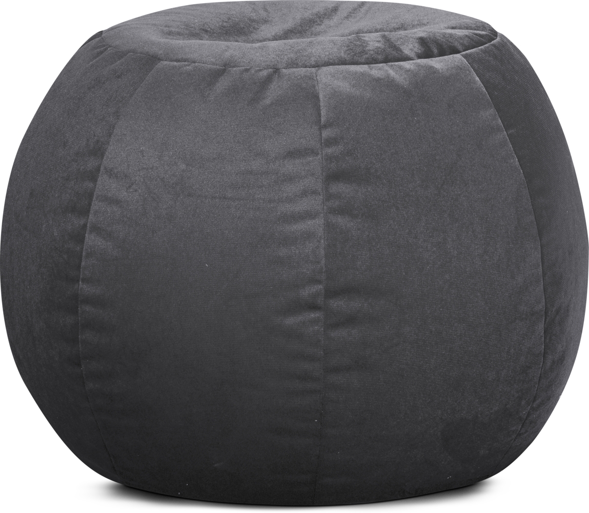 Sitting Point Sitzsack Marla Plump Samt anthrazit Bild 1