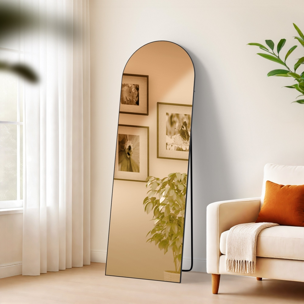 CLP Spiegel Moline Standspiegel und Wandspiegel in einem,schwarz-matt 150x50 cm Bild 1