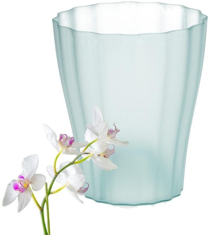 GarPet Blumentopf Orchideentopf Blumen Orchideen Übertopf transparent durchsichtig Bild 1