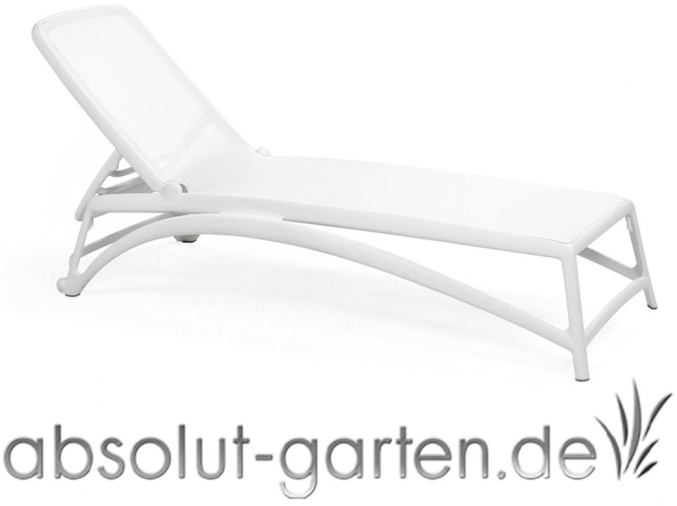 Gartenliege Atlantico Kunststoff Textilene (Bianco / bianco) Bild 1