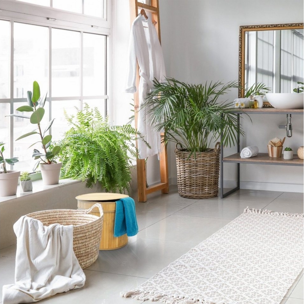 Karat Wäschekorb Wäschesammler mit Griffen, In zwei Formen erhältlich, 100% Bambus Bild 1