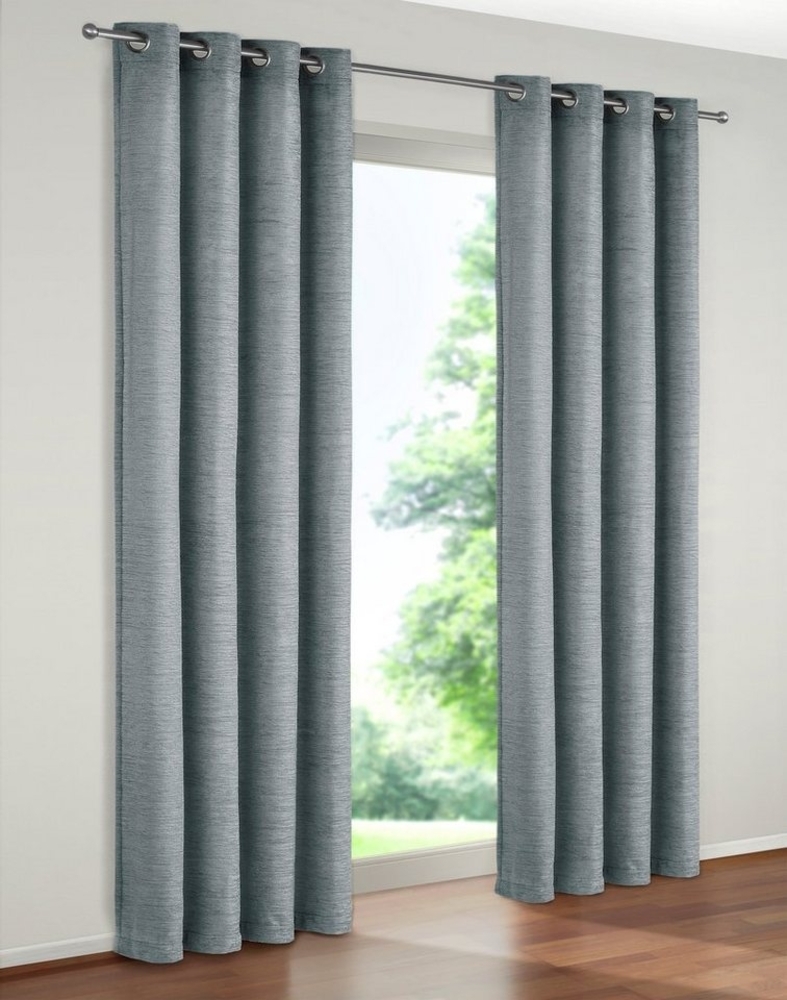 Wirth Vorhang Trondheim 234 g/m² (1 St), Ösen, blickdicht, Chenille Bild 1