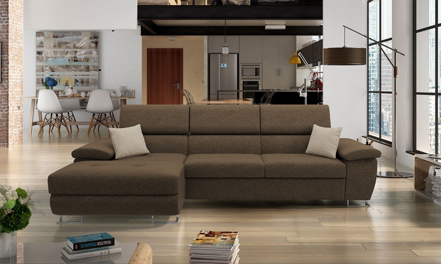 Ecksofa Cotere Mini (Matana 19 + Matana 19 + Matana 17, Seite: Links) Bild 1