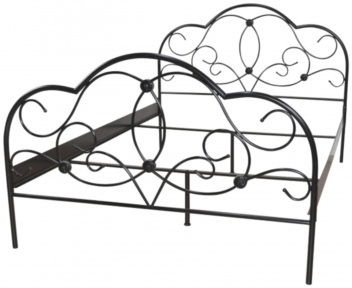 Metallbett "Romy" schwarz, 140/200 cm Bild 1