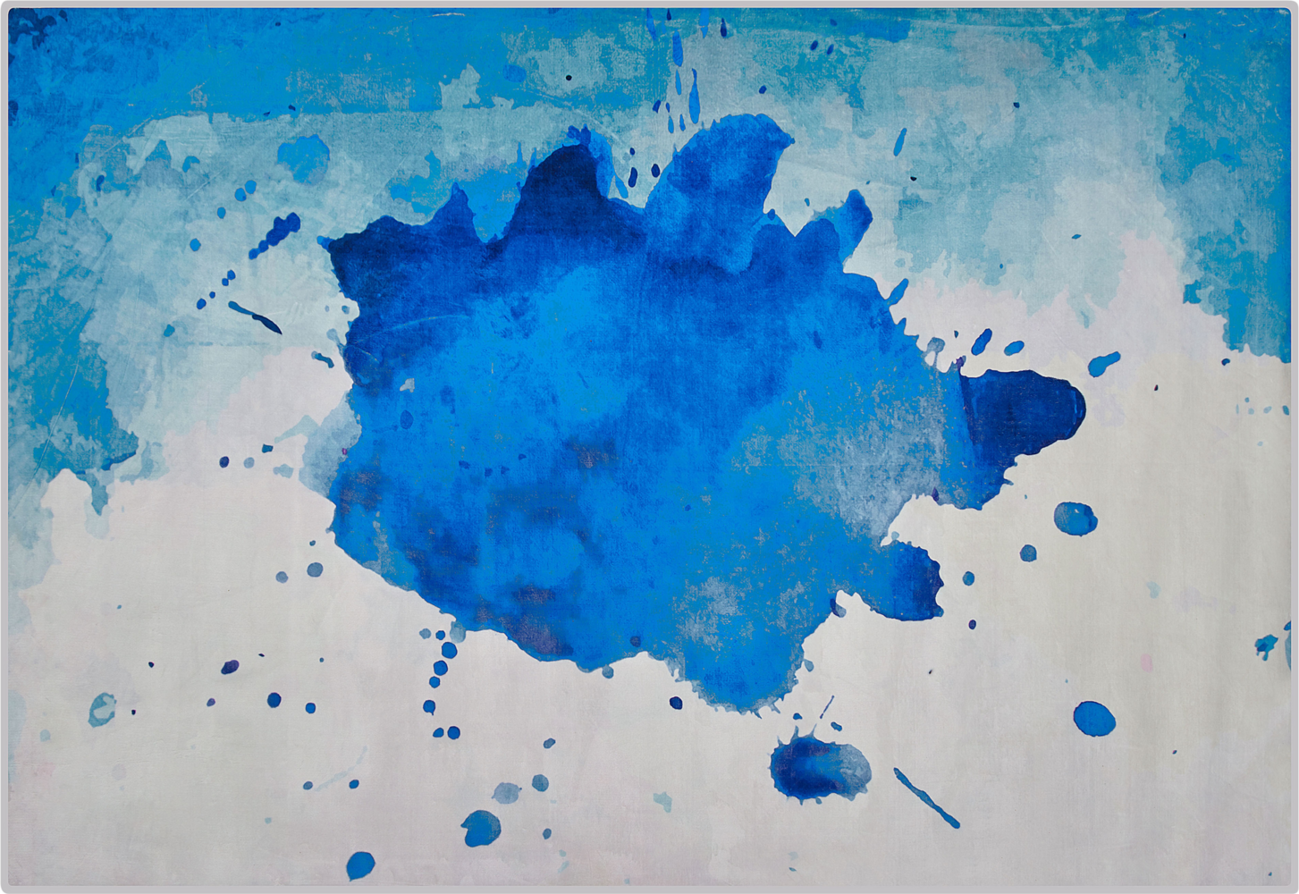 Teppich blau Flecken-Muster 140x200 cm ODALAR Bild 1