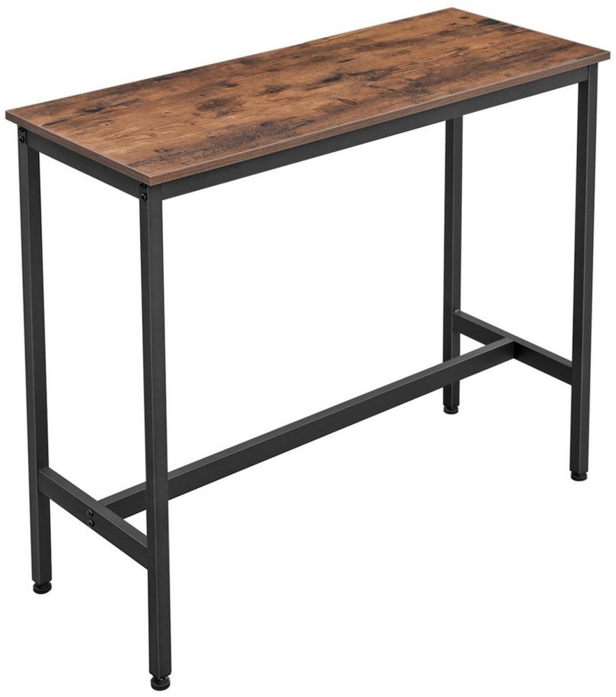 Songmics 'Vasagle' Bartisch schmal, stabiles Metallgestell, vintagebraun-schwarz, 100 x 40 x 90 cm Bild 1