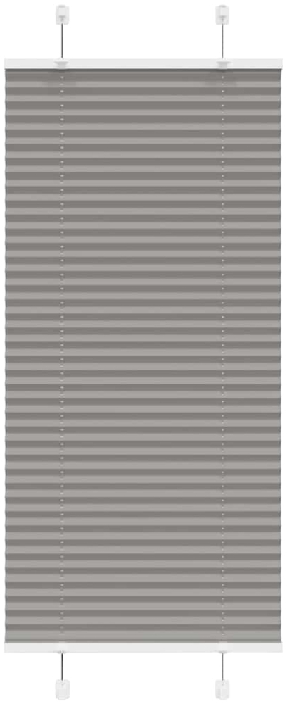 vidaXL Plissee Anthrazit 55x100 cm Stoffbreite 54,4 cm Polyester 4015066 Bild 1