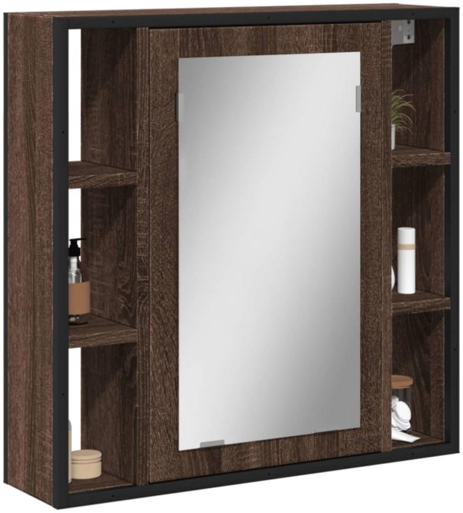 vidaXL Bad-Spiegelschrank Braun Eiche-Optik 60x16x60cm Holzwerkstoff 842430 Bild 1