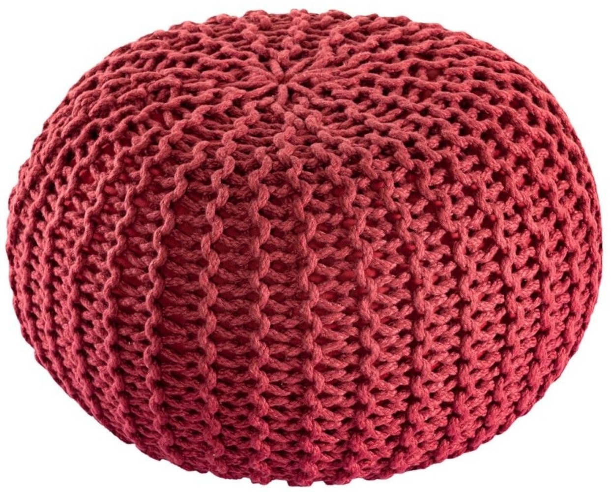 Pouf PREMIUM ø45cm Sitzhocker Strickpouf Innen Terrasse Pool Garten nachhalti... Bild 1