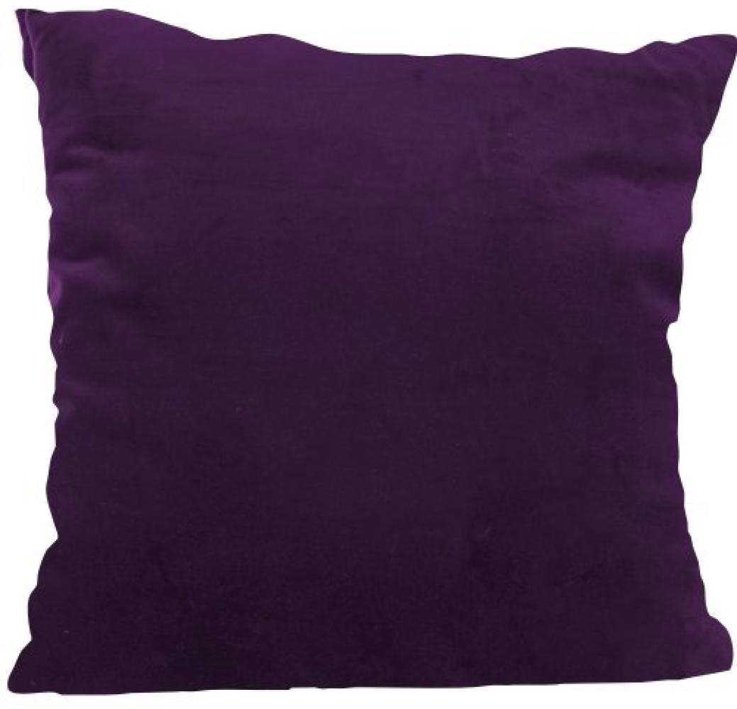 Present Time Kissen Luxurious XL Velvet Dark Purple (60x60cm) PT3295PU Bild 1