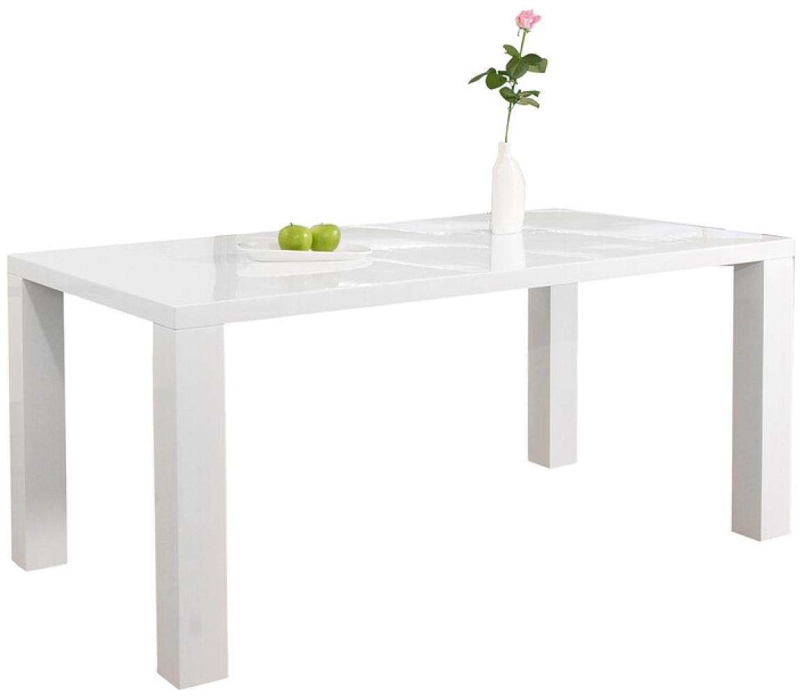 Esstisch MDF 140 x 90 x76 cm Weiß Bild 1