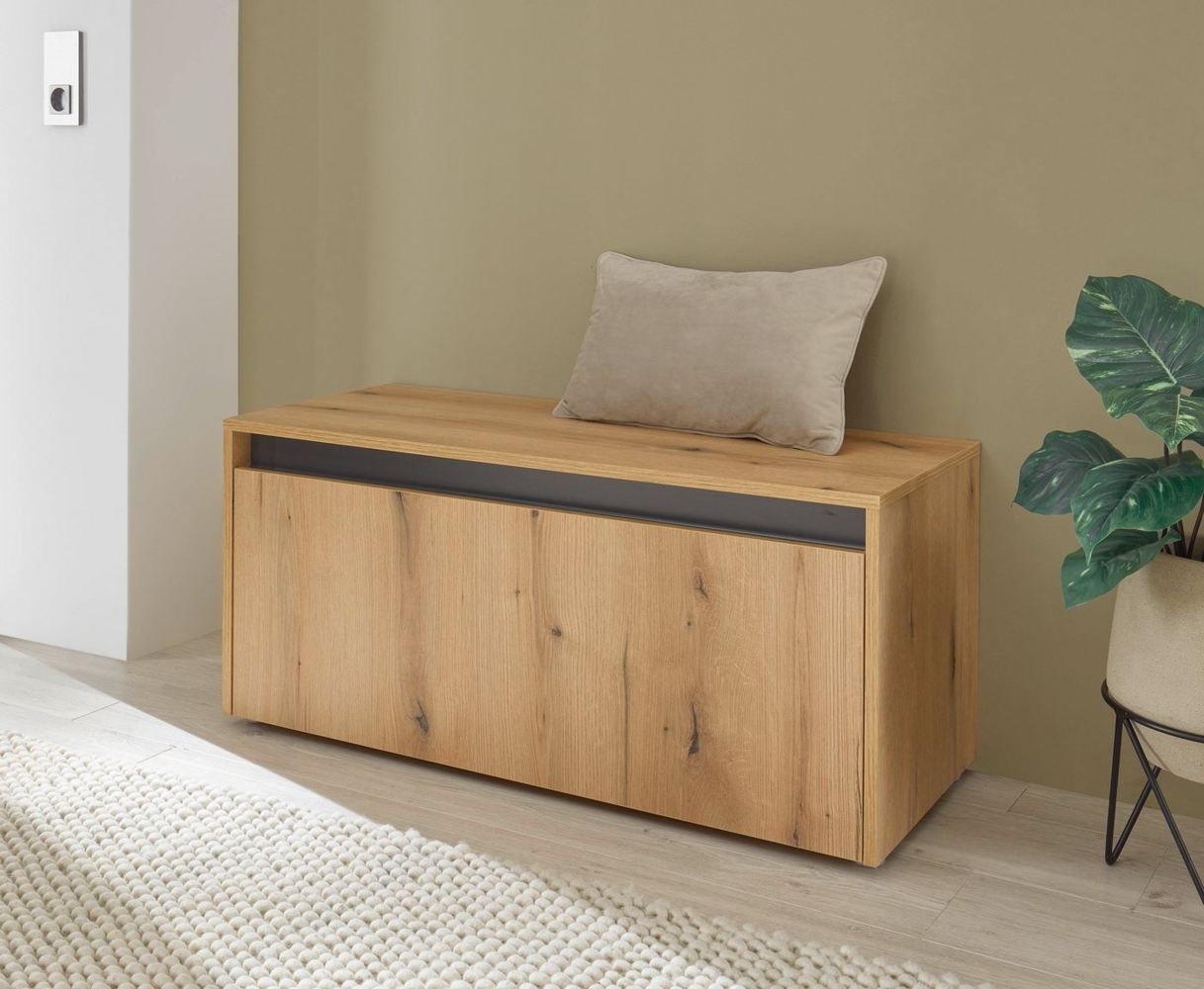 INOSIGN Schuhbank GiRON/CiTY, Garderobenbank mit Klappe, Sitzbank in vier Farben, viel Stauraum, Platz für ca. 8 Paar Schuhe, 100 cm breit Bild 1