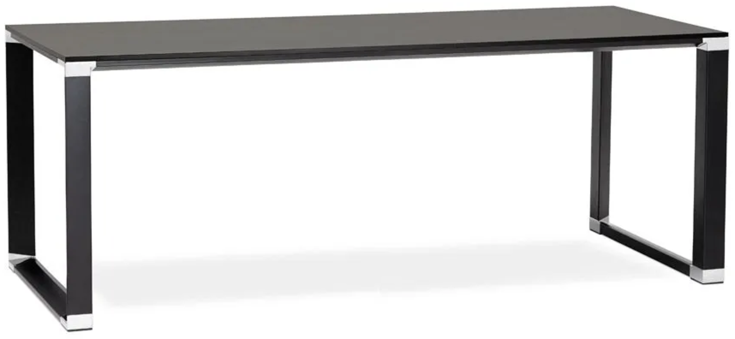 Kokoon Design Schreibtisch Warner Holz Schwarz 200x75x100 cm Bild 1
