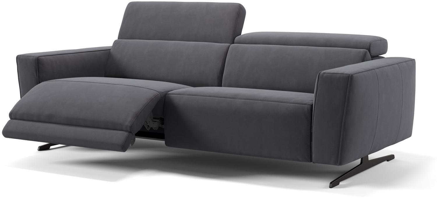 Sofanella 3-Sitzer ALESSO Stoff Sofa Stoffcouch in Dunkelgrau XL: 236 Breite x 108 Tiefe Bild 1