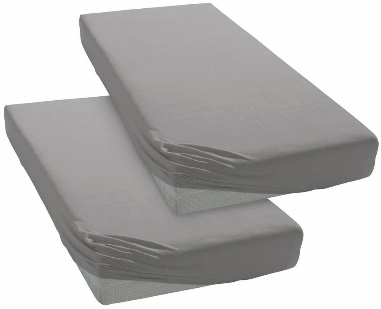 Terra Beds Premium Spannbettlaken - Bettlaken 180x200cm - 200x200cm 160g/m2-100% Hochwertiges Oeko-TEX Baumwoll Jersey Bettlaken – Erhältlich in 10 Farben Bild 1