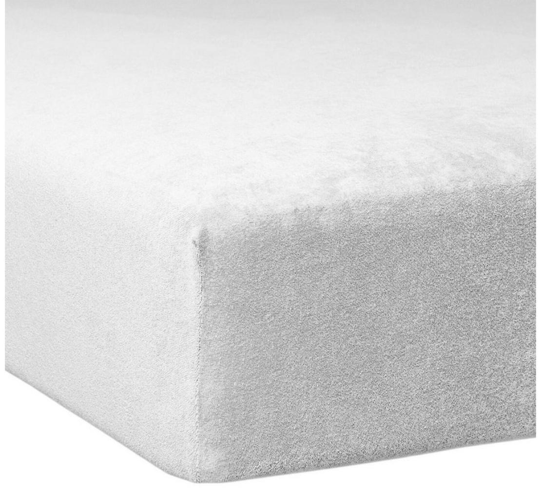 Traumschlaf Flausch Biber Boxspring Matratzen Spannbettlaken, Weiß, 180x200 cm Bild 1