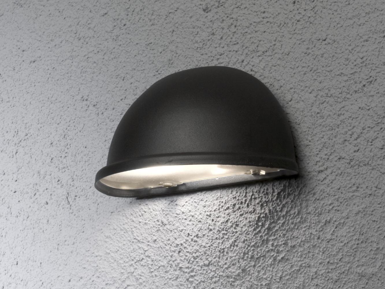 LED Außenwandleuchte Aluminium Schwarz - Moderne Hausbeleuchtung Bild 1