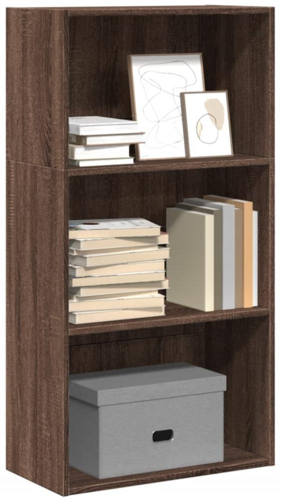 vidaXL Bücherregal Braun Eichen-Optik 60x30x114 cm Holzwerkstoff 857905 Bild 1