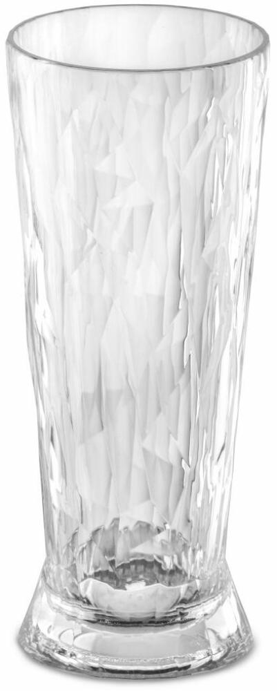 Koziol Superglas Club No. 10, Weizenglas, Bierglas, Kunststoff, Crystal Clear, 300 ml, 3417535 Bild 1