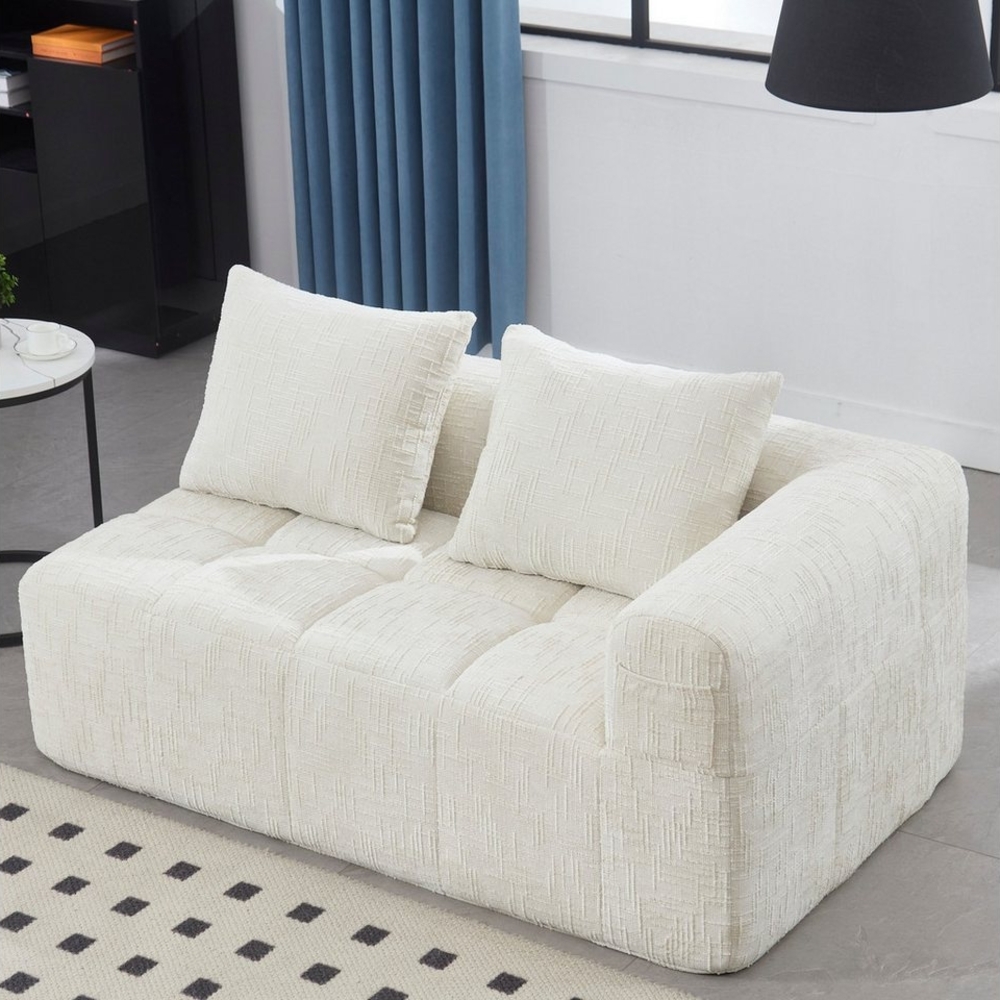 LVHOM Ecksofa Modulares Chaiselongue-Sofa-Set(Polsterliege+Doppelsofa), separat kann, 160x90x60cm(LxBxH), mehr-in-1 Design,Kombinierbar zu L-Form, U-Form, Bett, Ecksofa, Loungesofa, Polsterecke, Schlafsofa, Platzsparend & Ohne Montage, für Wohnzimmer,S... Bild 1
