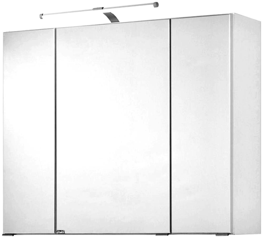 Spiegelschrank 90cm weiß PADUA-03 LED-Aufbauleuchte, B/H/T ca. 90/66/20 cm Bild 1