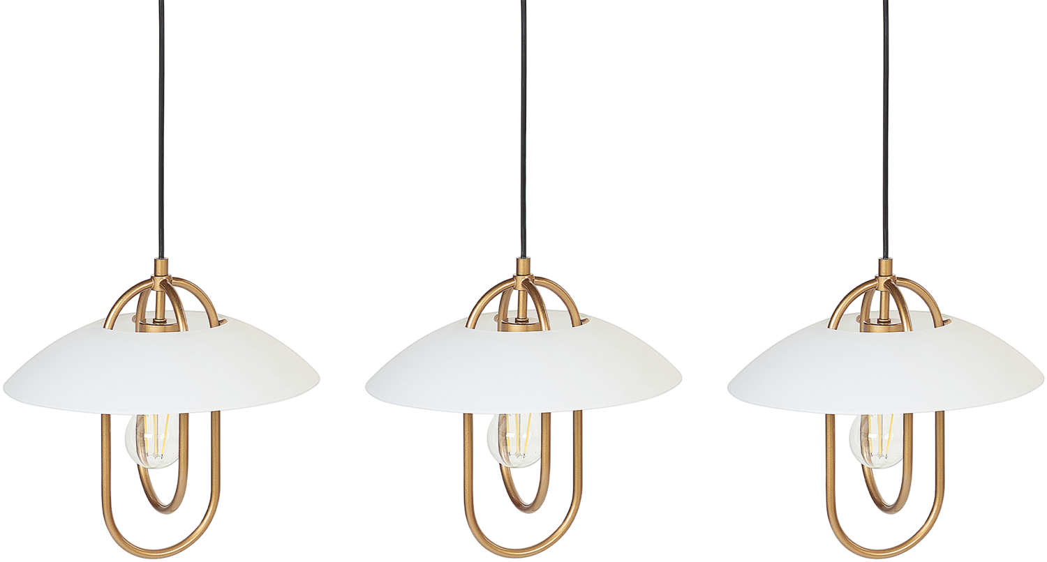 Hängeleuchte NATTAI Metall Weiß Bild 1