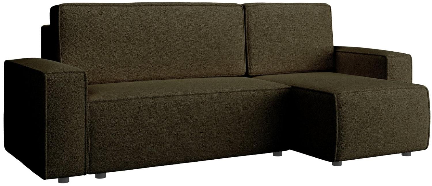 Selsey Copertino - Ecksofa beidseitig montierbar mit Schlaffunktion, wasserabweisend, olivgrün Bild 1