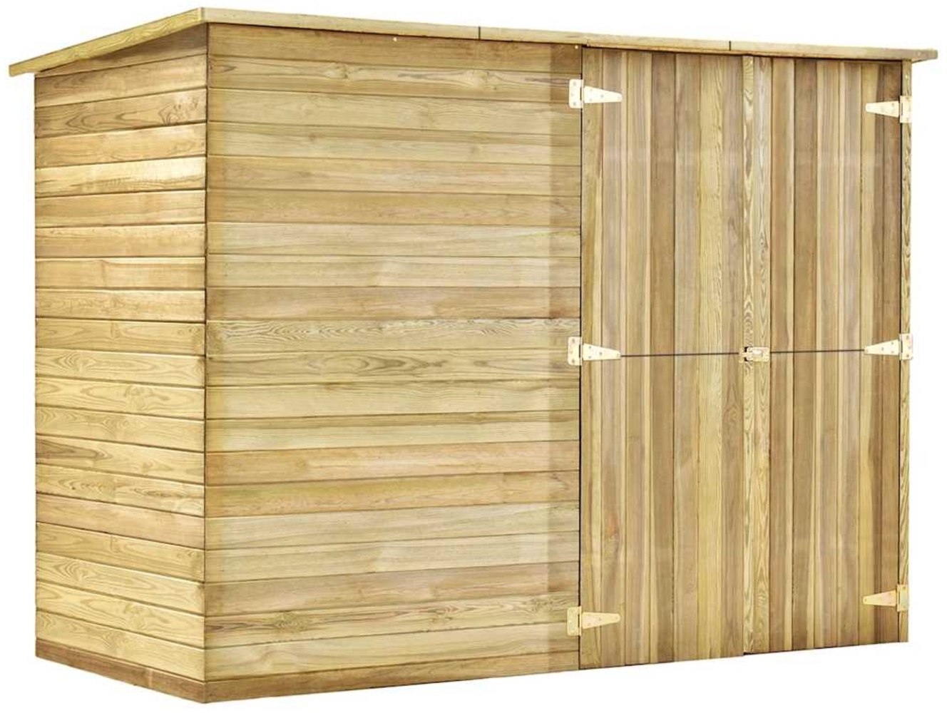 vidaXL Garten-Gerätehaus 232 x 110 x 170 cm Kiefernholz Imprägniert 46363 Bild 1