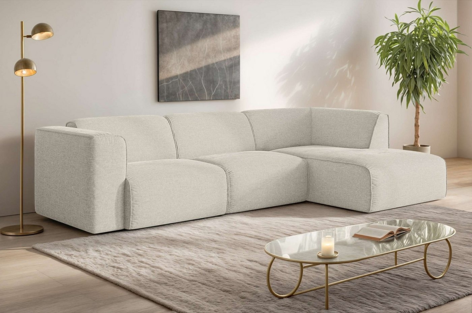 OTTO home Ecksofa Merid L-Form, jederzeit durch Module erweiterbar, B/T/H: 295/162/70 cm, als Modul oder separat verwendbar, für individuelle Zusammenstellung Bild 1