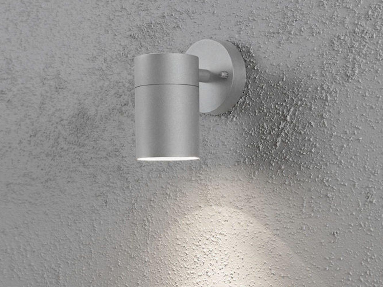 KONSTSMIDE No. 7657-300 Aussenwandleuchte Modena 1-flammig GU10 grau IP44 Bild 1