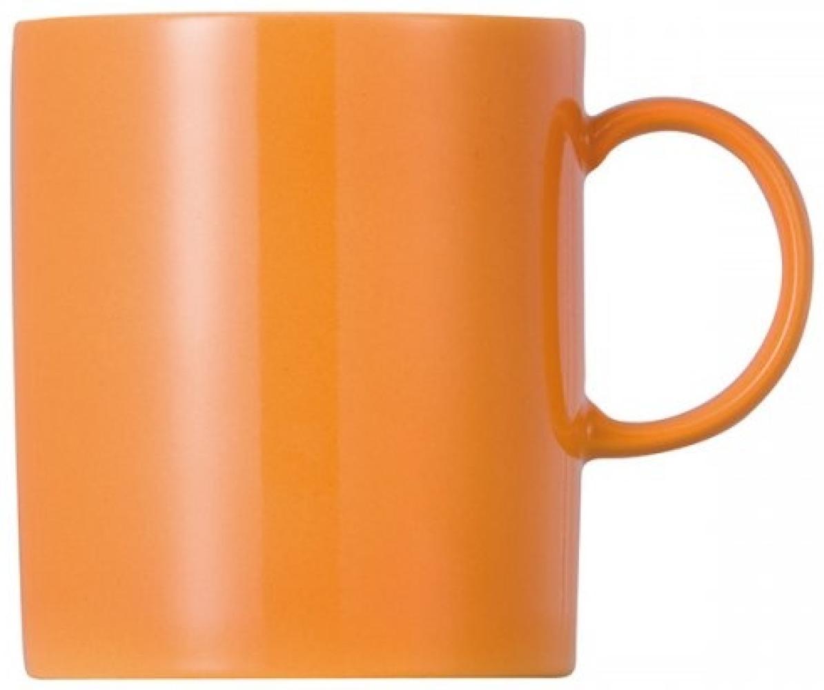 Thomas Sunny Day Becher mit Henkel, Kaffeetasse, Porzellan, Orange, Spülmaschinenfest, 300 ml, 15505 Bild 1