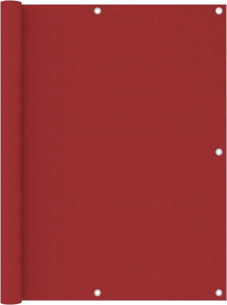 vidaXL Balkon-Sichtschutz Rot 120x400 cm Oxford-Gewebe 135041 Bild 1