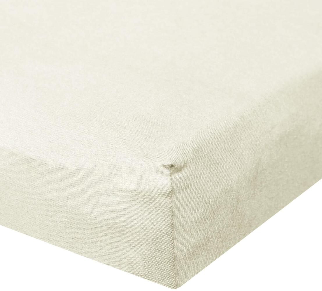 BettwarenShop Jersey Spannbetttuch Ultra-Stretch|140x200 - 160x220 cm| beige Bild 1