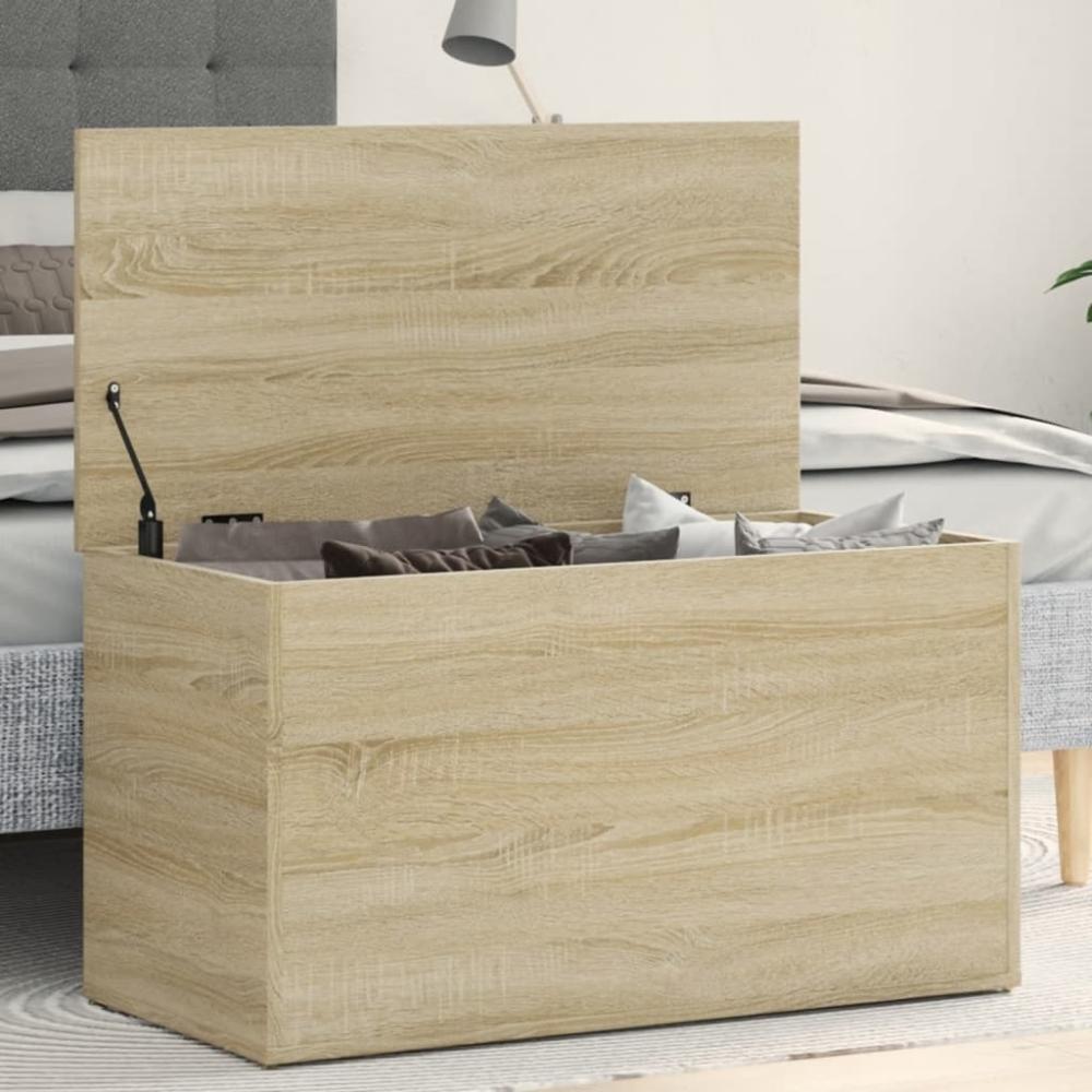 vidaXL Aufbewahrungstruhe Sonoma-Eiche 84x42x46 cm Holzwerkstoff 803059 Bild 1