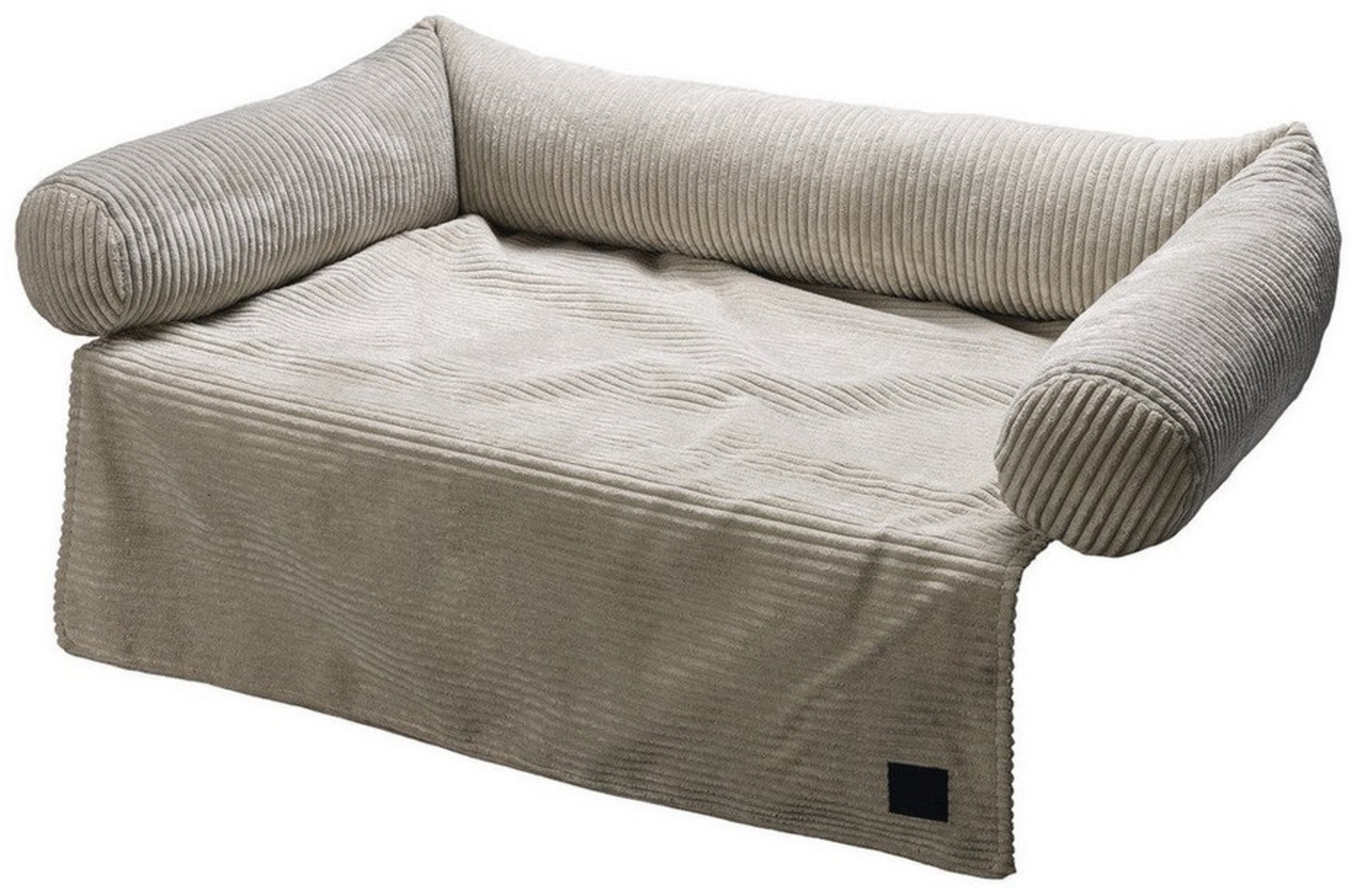 Designed By Lotte Tierkissen Couchkissen Ribbed hellgrau Bild 1