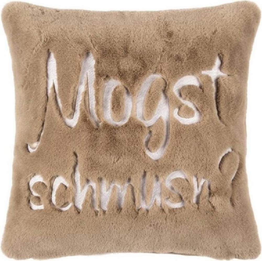 pad Kissenhülle Gaze Magst Schmusen? Taupe (40x40cm) 11409-C50-4040 Bild 1