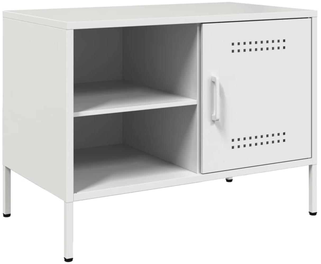 vidaXL TV-Schrank Weiß 68x39x50,5 cm Stahl 843004 Bild 1