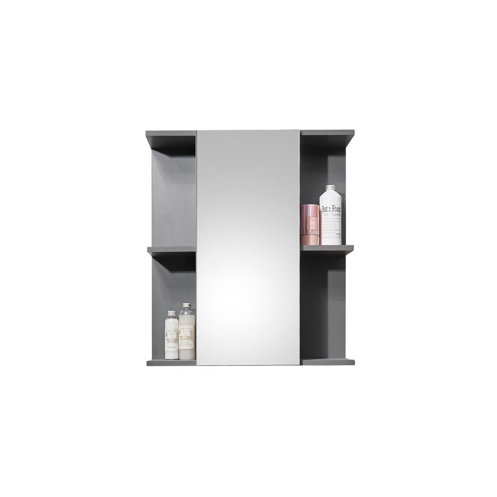 Bad Spiegel GLOSS Spiegelschrank Anthrazit Wandspiegel ca. 60 x 71 x 20 cm Bild 1