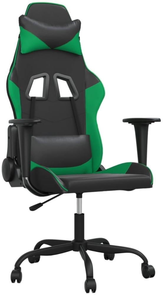 vidaXL Gaming-Stuhl Schwarz und Grün Kunstleder 3143644 Bild 1