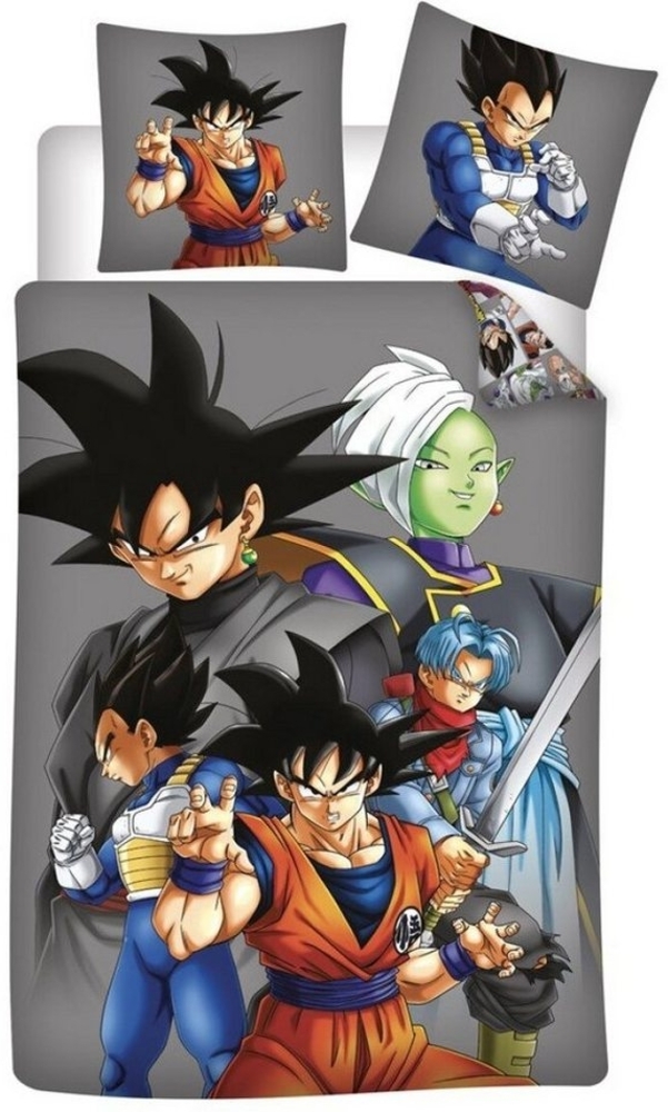 Dragon Ball Bettwäsche Dragonball Goku Songoku Bettwäsche Set, Baumwolle, Deckenbezug 135-140x200 cm Kissenbezug: 65X65 cm Bild 1