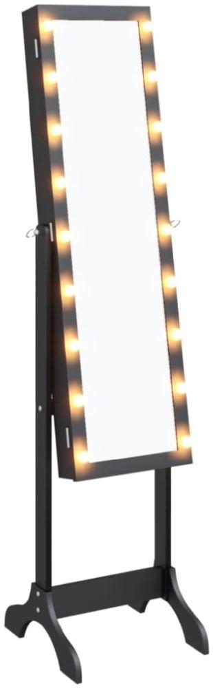 vidaXL Standspiegel mit LED Schwarz 34x37x146 cm 351767 Bild 1