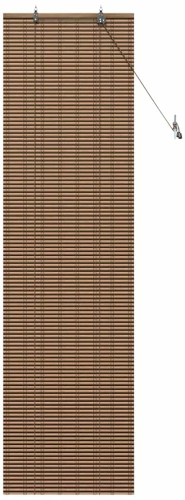 vidaXL Fensterjalousie Geometrisch Braun 60 x 220 cm Bambus 42006911 Bild 1