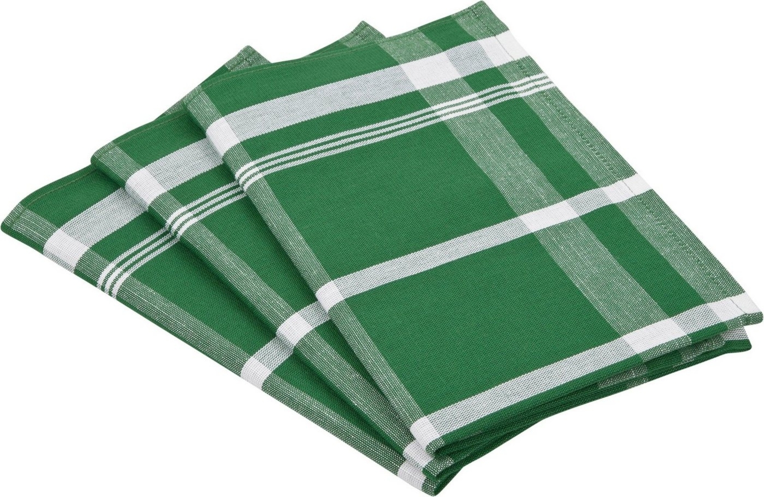 ROSS Geschirrtuch Exclusiv, (Set, 3-tlg), Blockkaro, 50% Baumwolle, 50% Leinen, 50x70 cm Bild 1