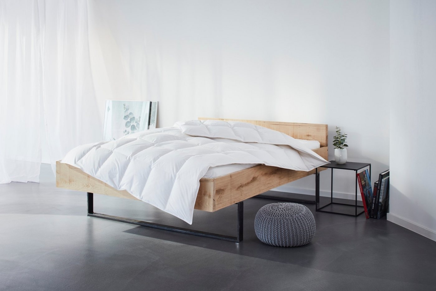 my home Daunenbettdecke Kyam, Bettdecke für Sommer oder Winter, Füllung: 90% Daunen, 10% Federn, Bezug: 100% Baumwolle, Bettdecke 135x200, 155x220 cm und weiteren Größen erhältlich Bild 1