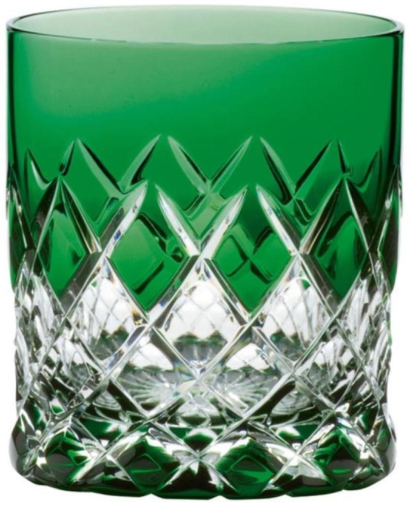 Whiskyglas Kristall Venedig smaragd (9 cm) Bild 1