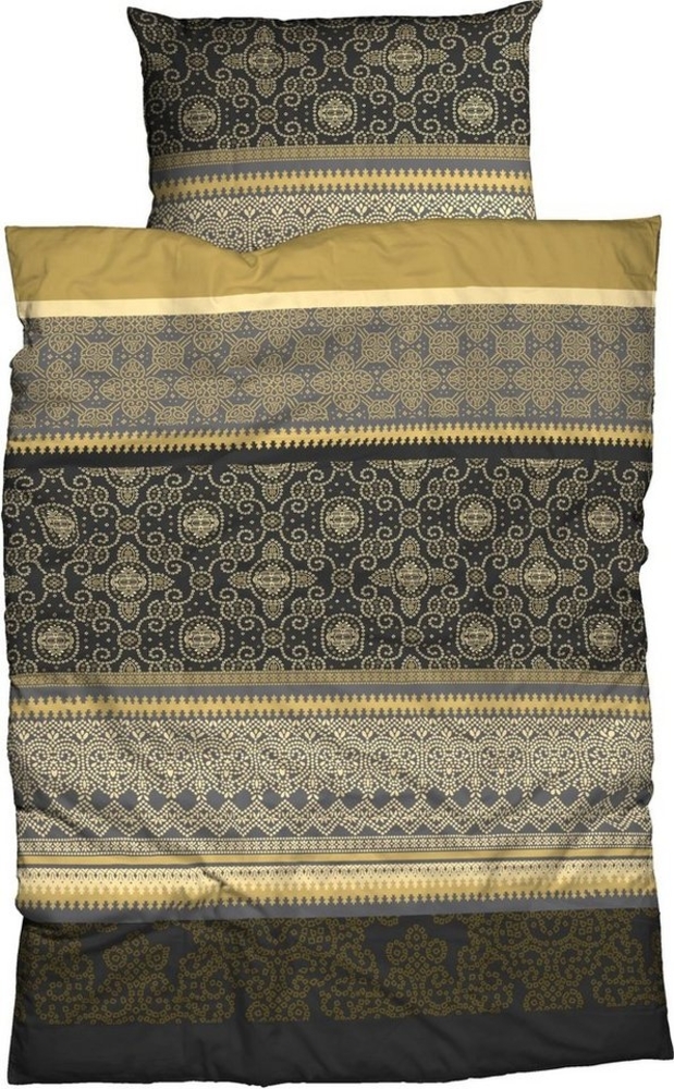 CASATEX Bettwäsche Giuliana, Satin, 3 teilig, außergewöhnliches Design, intensive Farben Bild 1