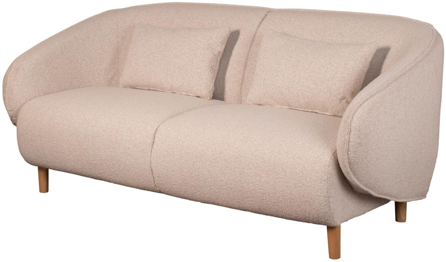 Loungesofa Alezio inkl. Knuffelkissen - Dreisitzer - Polyester - beige Bild 1