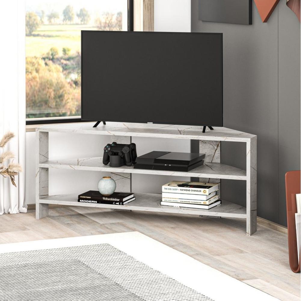 Decortie TV-Schrank Thales (1 set) Modernes Eck-Fernsehgerät Multimedia-Center, 110 x 36 x 45 cm Bild 1