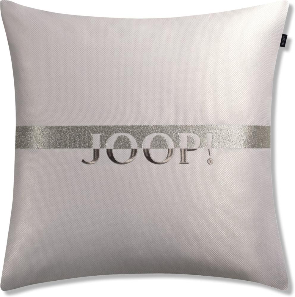 JOOP! Zierkissenhülle Label silber 50x50cm Bild 1